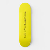 Skateboard accent positif sur ce qui compte vraime (Recto)