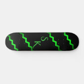 Skateboard Accentuation du zag vert monogramme (Horz)