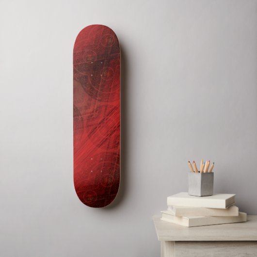 Skateboard Acceptation | Médaillons de méditation rouge (Art mural)