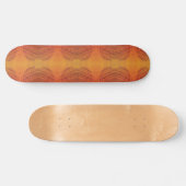 Skateboard Acceptation | Médaillons de saumons rouges orange  (Horz)