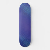 Skateboard Acceptation | Motif de Blue Indigo Violet Shibori (Recto)