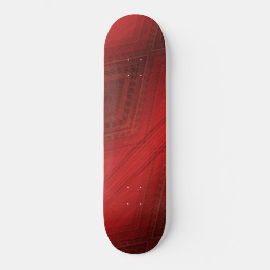Skateboard Acceptation | Motif de Boho Eclectique Rouge (Recto)
