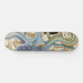 Skateboard Acier Bleu Octopus Musique Compass (Horz)
