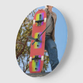 skateboard acryl grote klok (Hoek)