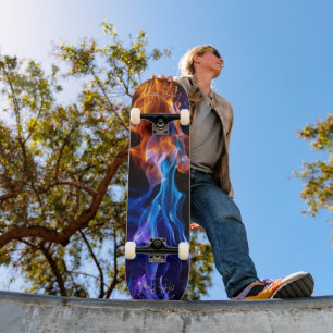 Skateboard Adda_Bouch planche à roulettes de feu