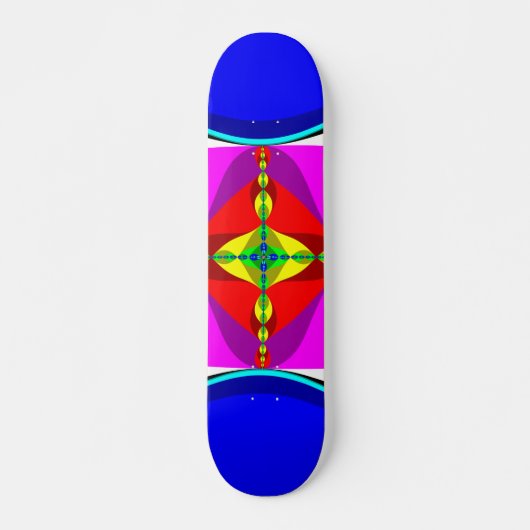 Skateboard ADN - Art fractal (Devant)