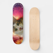 Skateboard Adorable Cute Calico Chat (Recto)