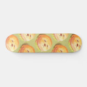 Skateboard Adorable Motif de hamburger visage chien (Horz)