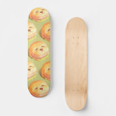 Skateboard Adorable Motif de hamburger visage chien (Recto)