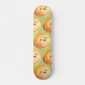 Skateboard Adorable Motif de hamburger visage chien (Devant)