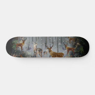 Skateboard Adorable Rindeer La Nuit