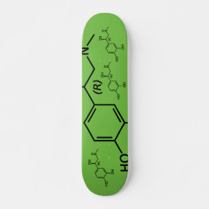 Skateboard Adrenaline Molecule Chemical Diagram