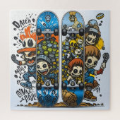 Skateboard Adventure Art Puzzle (Vertical)