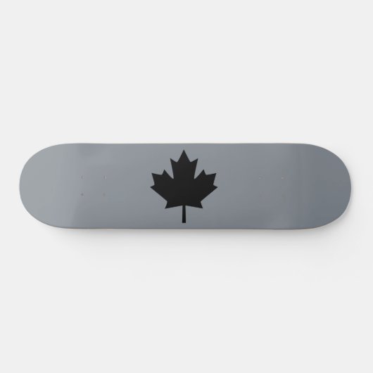 Skateboard Affichage de Canadian Black Maple Leaf (Horz)