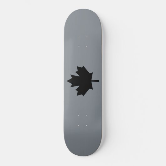 Skateboard Affichage de Canadian Black Maple Leaf (Recto)