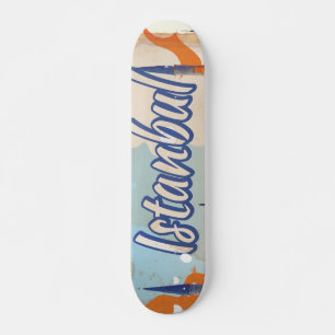 Skateboard affiche de voyage vintage de la mosquée Aya Sophia