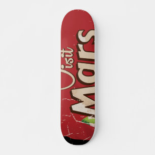 Skateboard Affiche de voyage vintage Mars