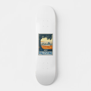 Skateboard Affiche-voyage vintage-Palestine