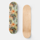 Skateboard Africa Map Decorative Tribal Elements Pattern (Recto)