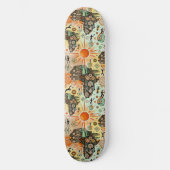 Skateboard Africa Map Decorative Tribal Elements Pattern (Recto)