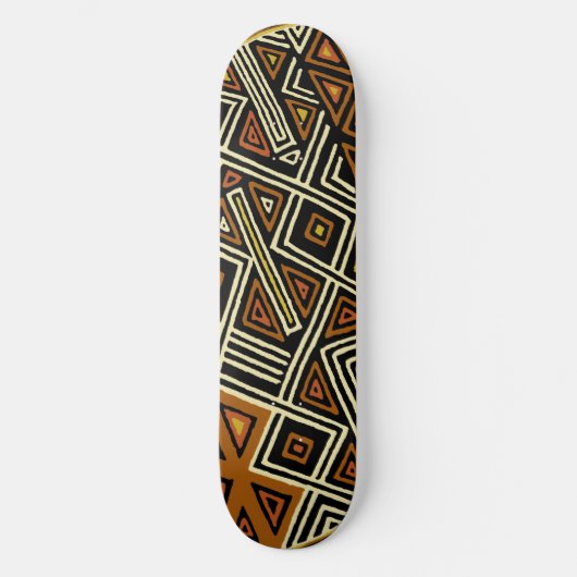 Skateboard africain Kuba Design (Recto)