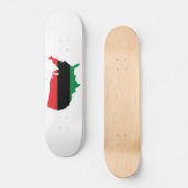 Skateboard Afro-Américain _ Couleurs rouge, noir et vert (Recto)