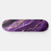 Skateboard Agate Violet violet or Parties scintillant Géode N (Horz)