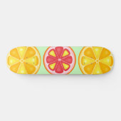 Skateboard Agrumes TROPICALES FRUITS D'ÉTÉ Citrons d'orange (Horz)