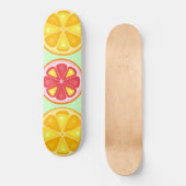 Skateboard Agrumes TROPICALES FRUITS D'ÉTÉ Citrons d'orange (Recto)