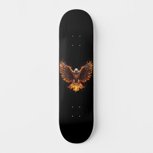 Skateboard Aigle de feu fantastique (Recto)