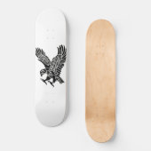 Skateboard - Aigle noir et blanc (Recto)