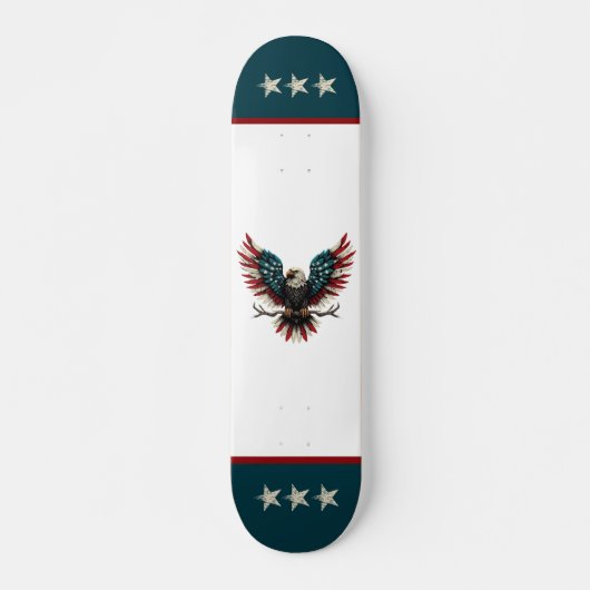 Skateboard Aigle rustique patriotique américain/américain cha (Devant)