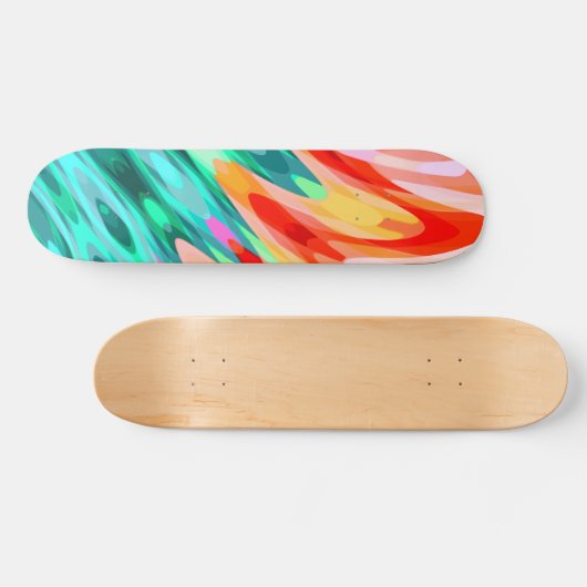 Skateboard Aile de perroquet tropical (Horz)