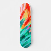 Skateboard Aile de perroquet tropical (Devant)