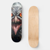 Skateboard "Ailes de cauchemar : le hibou vampire aux crocs" (Recto)