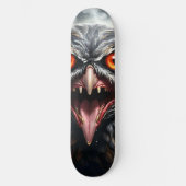 Skateboard "Ailes de cauchemar : le hibou vampire aux crocs" (Recto)
