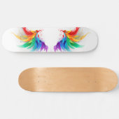 Skateboard Ailes fluffy arc-en-ciel (Horz)