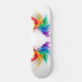 Skateboard Ailes fluffy arc-en-ciel (Recto)
