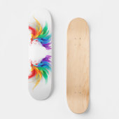 Skateboard Ailes fluffy arc-en-ciel (Recto)