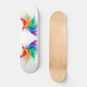 Skateboard Ailes fluffy arc-en-ciel (Recto)