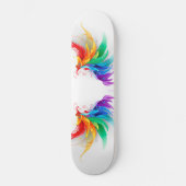 Skateboard Ailes fluffy arc-en-ciel (Recto)