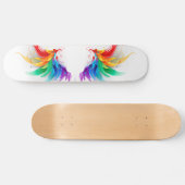 Skateboard Ailes fluffy arc-en-ciel (Horz)