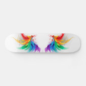 Skateboard Ailes fluffy arc-en-ciel (Horz)