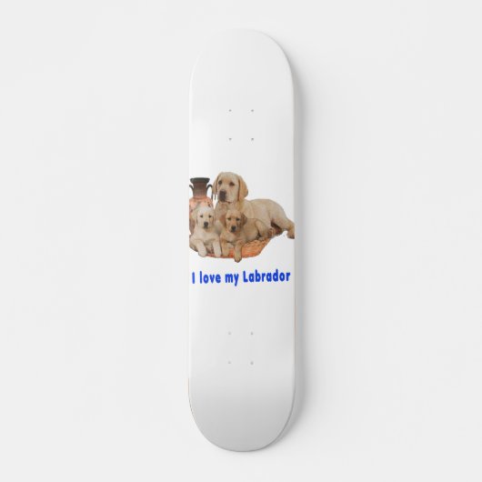 Skateboard Aimez mon Labrador (Devant)
