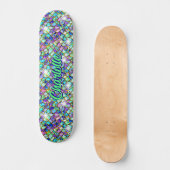 Skateboard Ajouter Nom, Balances de sirène rose Aqua (Recto)