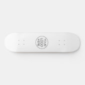 Skateboard Ajouter simplement votre logo Entreprise (Horz)