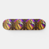 Skateboard Ajouter un nom, Cheval d'or Steampunk (Horz)