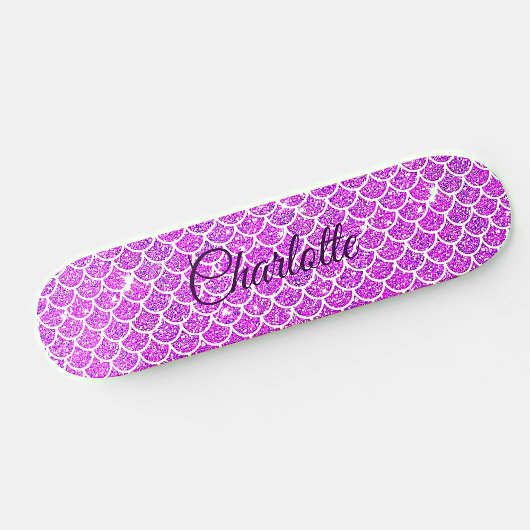 Skateboard Ajouter un nom ou un texte, Balances de sirène mau