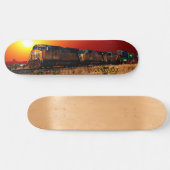 Skateboard Ajouter un nom ou un texte - Train de locomotives (Horz)