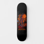 Skateboard Ajouter un nom ou votre texte - Lion Astronaut SK8 (Recto)